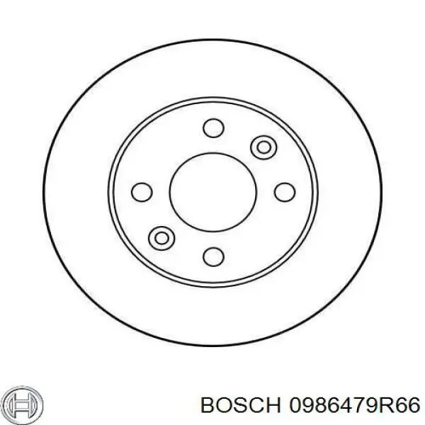 Диск переднього гальма Bosch 0986479R66 ціна, від 19.97 USD