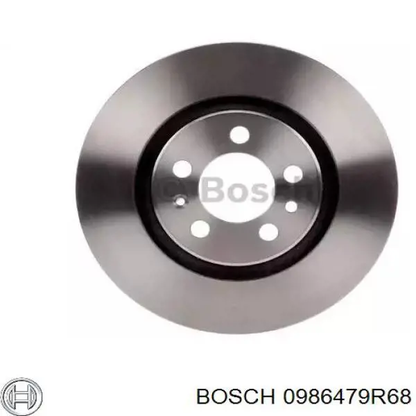 Диск гальмівний передній 0986479R68 Bosch