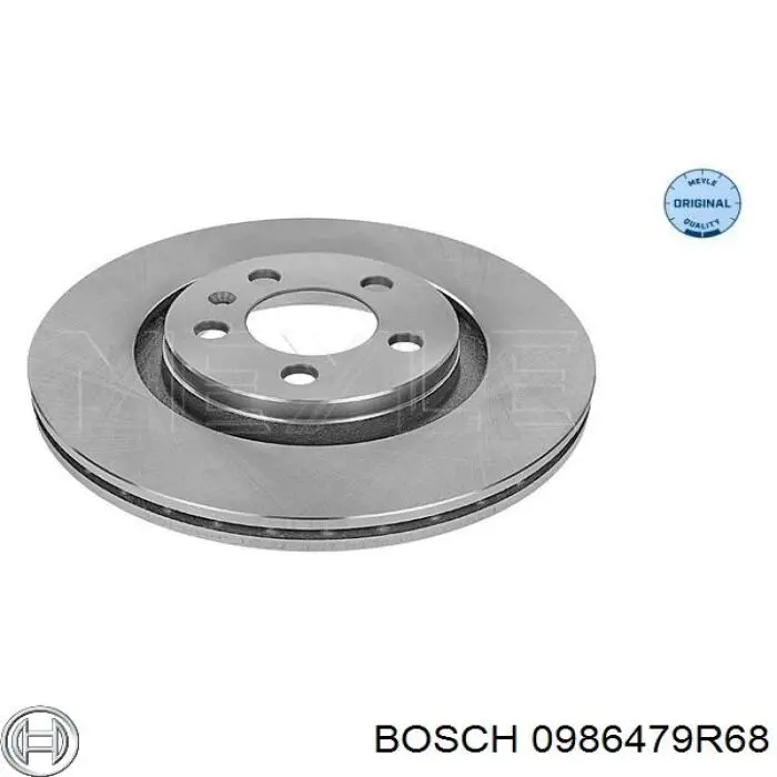 Диск переднього гальма Bosch 0986479R68 ціна, від 31.87 USD