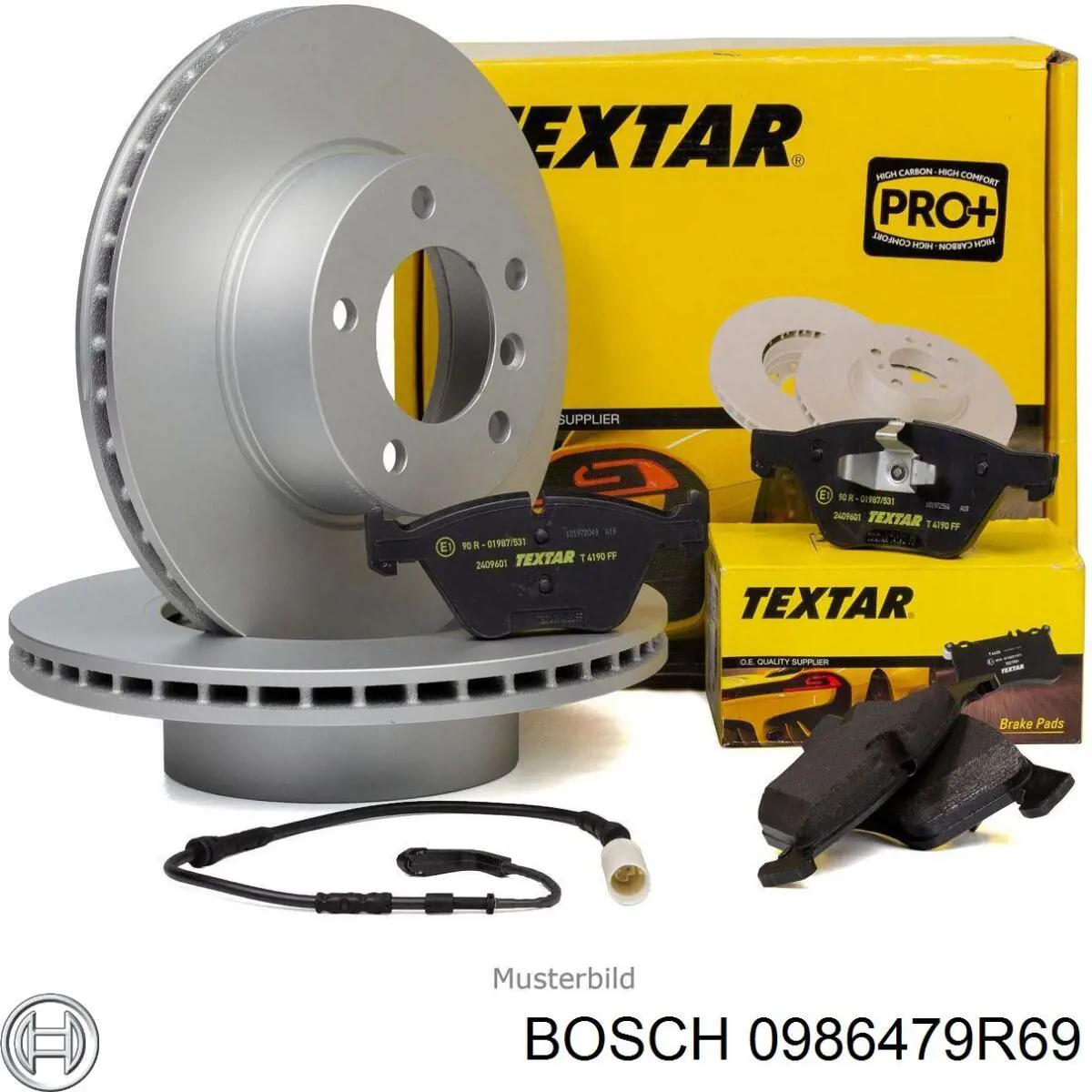Диск гальмівний передній Bosch 0986479R69