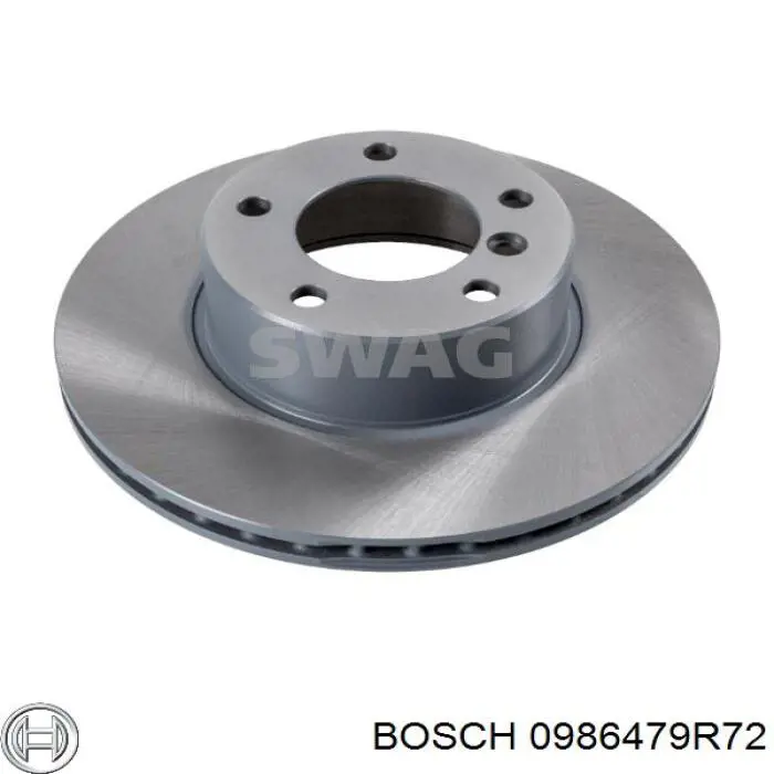 Гальмівні диски передні 0986479R72 Bosch
