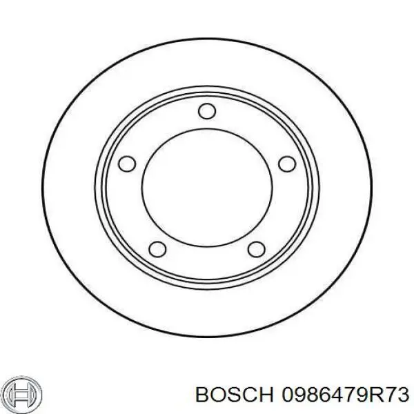 Гальмівні диски передні 0986479R73 Bosch
