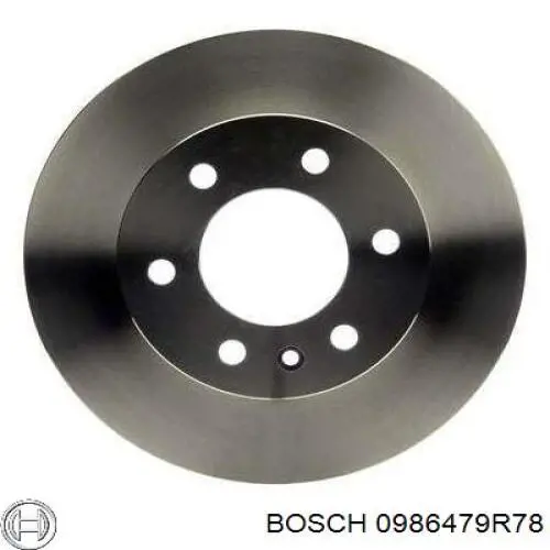0986479R78 Bosch диск гальмівний передній