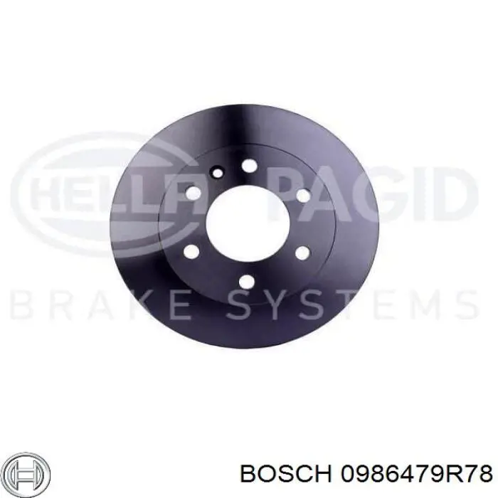 Гальмівні диски передні 0986479R78 Bosch