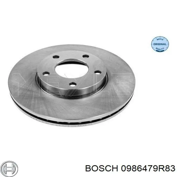 Диск гальмівний передній Bosch 0986479R83