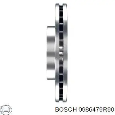 Гальмівні диски передні 0986479R90 Bosch
