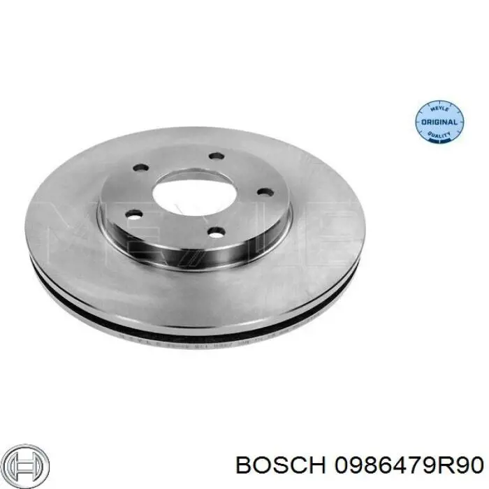 Диск переднього гальма Bosch 0986479R90 ціна, від 39.53 USD