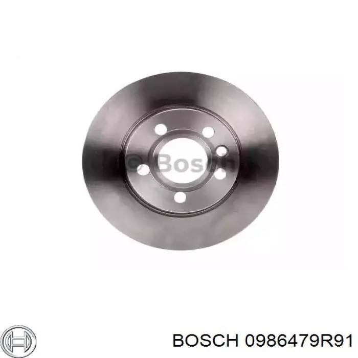 0986479R91 Bosch диск гальмівний задній