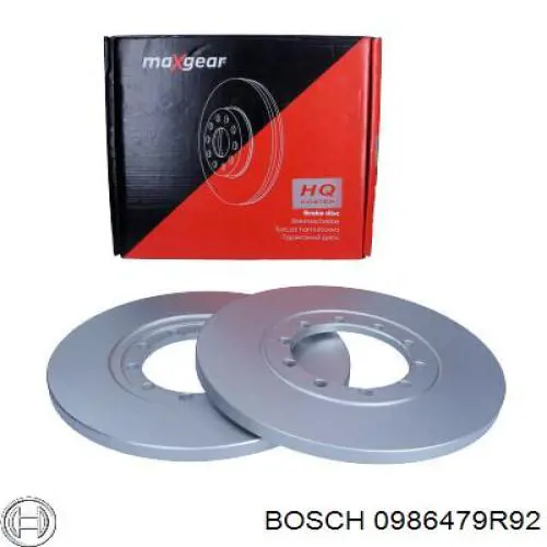 Купити 0986479R92 Bosch Диск заднього гальма