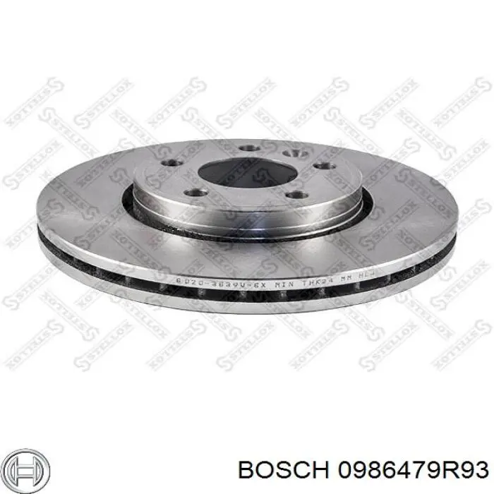 Диск переднього гальма Bosch 0986479R93 ціна, від 48.74 USD