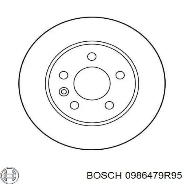 Купити 0986479R95 Bosch Ротор гальмівний