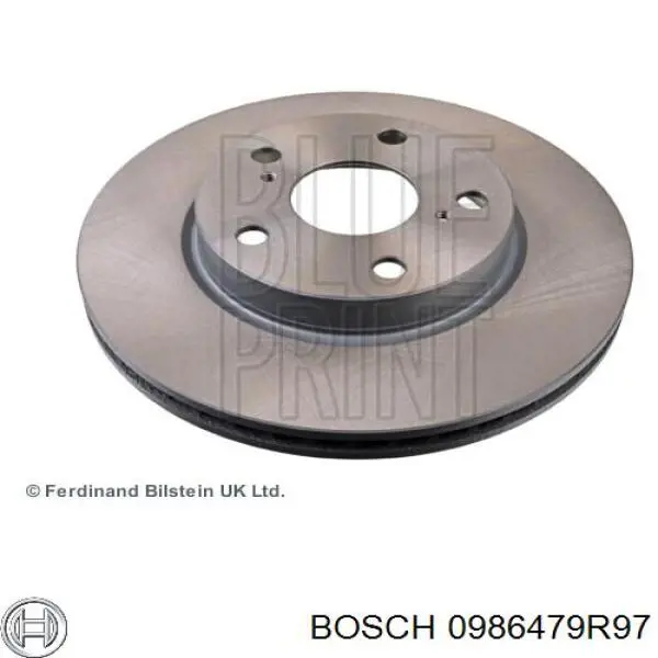 0986479R97 Bosch диск гальмівний передній