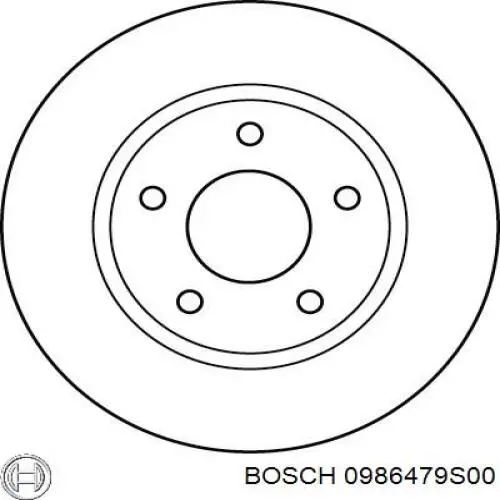 Гальмівні диски передні 0986479S00 Bosch