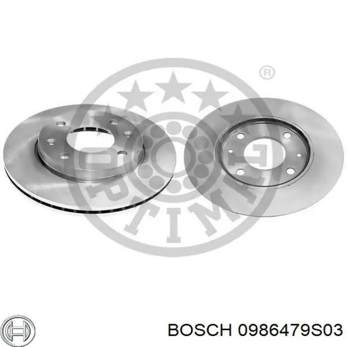 Гальмівні диски передні 0986479S03 Bosch