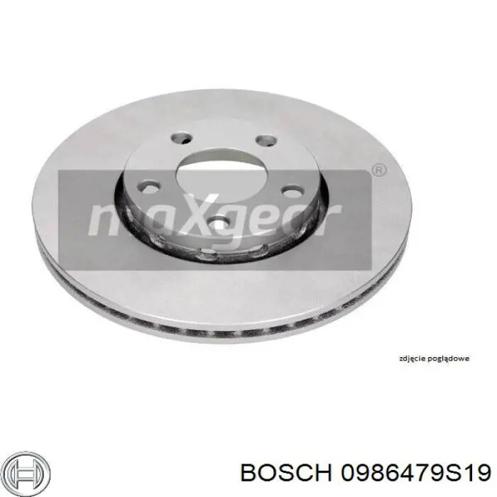 Диск переднього гальма Bosch 0986479S19 ціна, від 33.52 USD