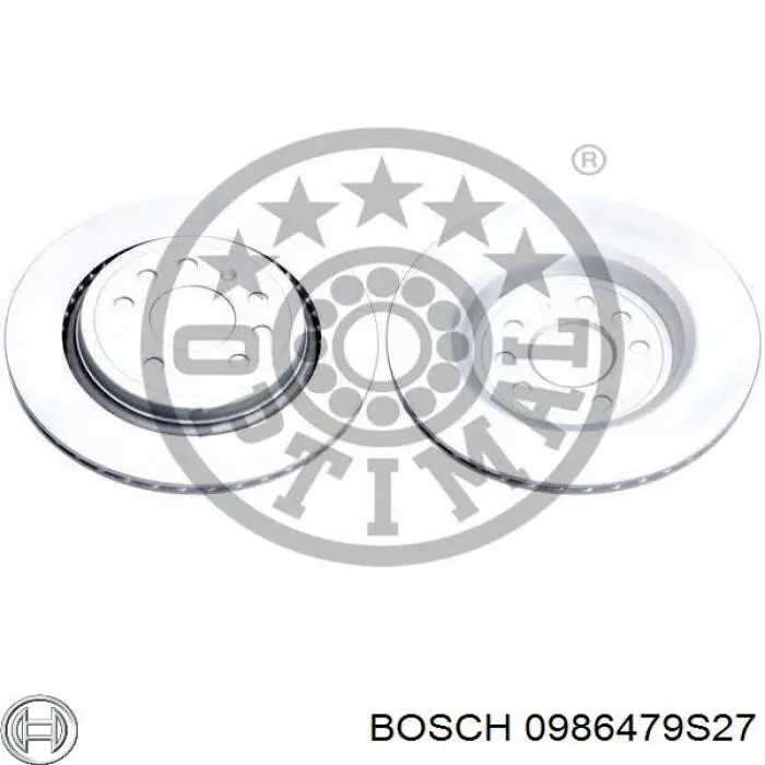 Купити 0986479S27 Bosch Диск заднього гальма