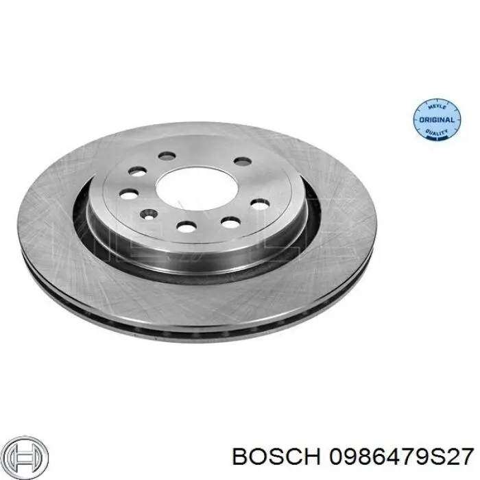 0986479S27 Bosch диск гальмівний задній