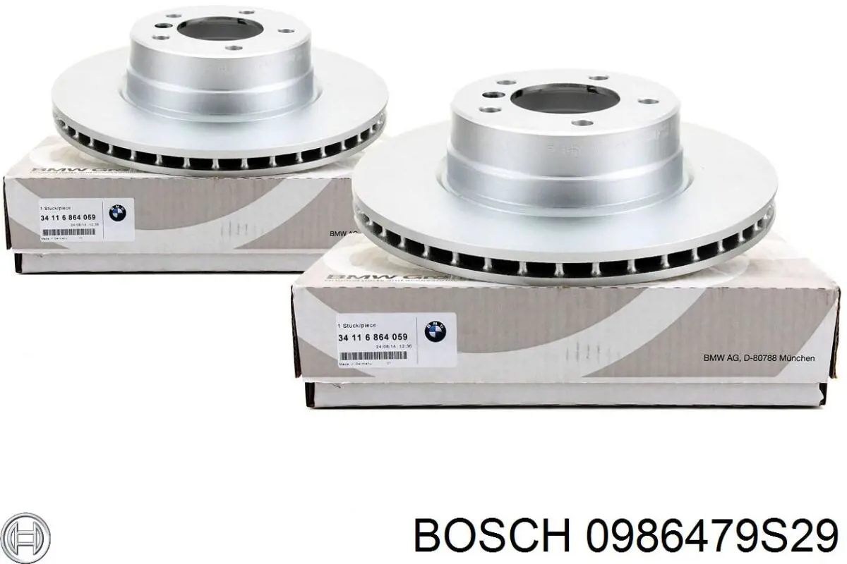 Диск переднього гальма Bosch 0986479S29 ціна, від 56.65 USD