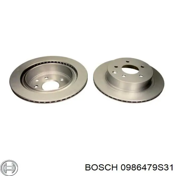 Задні дискові гальма Bosch 0986479S31 ціна, від 35.48 USD