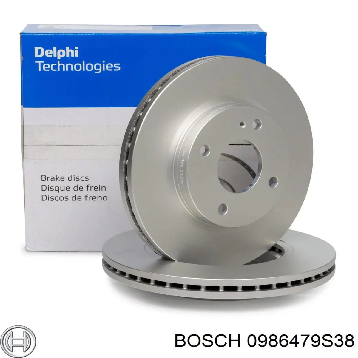 0986479S38 Bosch диск гальмівний передній