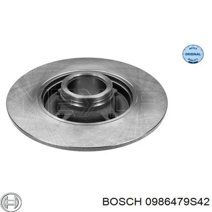0986479S42 Bosch диск гальмівний задній