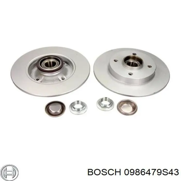Диск гальмівний задній Bosch 0986479S43