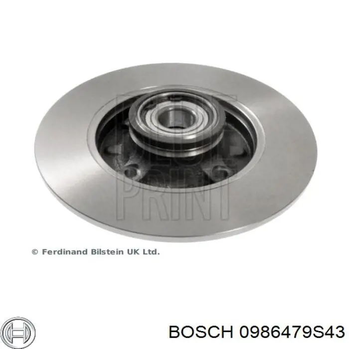 0986479S43 Bosch Дискові гальма