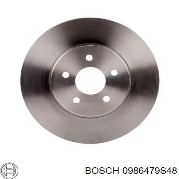 Диск гальмівний передній 0986479S48 Bosch