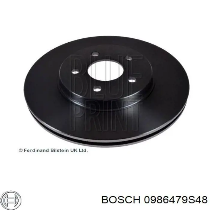 Диск переднього гальма Bosch 0986479S48 ціна, від 38.63 USD