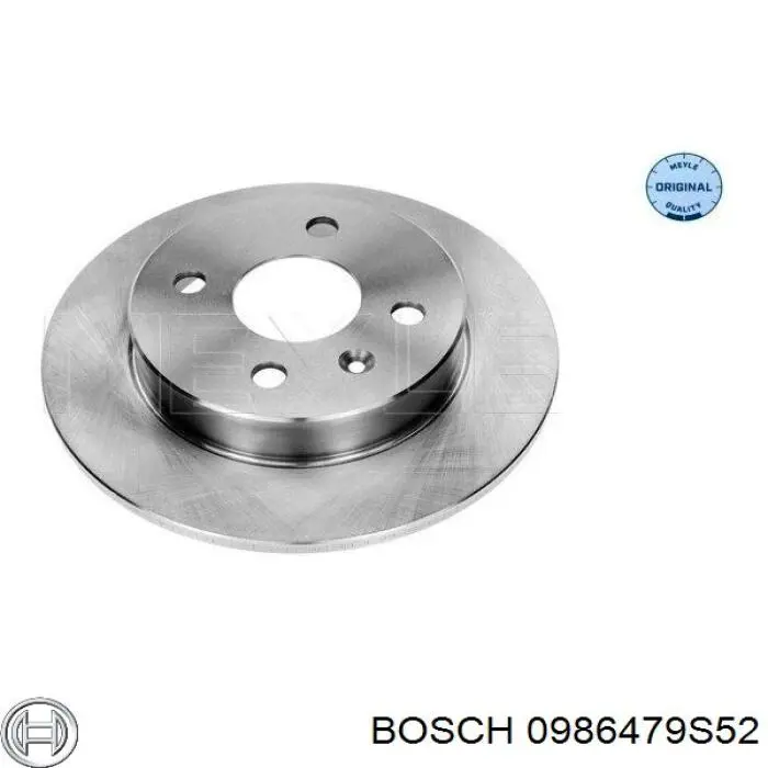 Купити 0986479S52 Bosch Диск заднього гальма