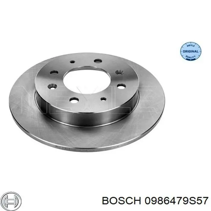 Диск гальмівний задній 0986479S57 Bosch