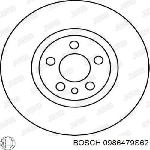 Гальмівні диски передні 0986479S62 Bosch