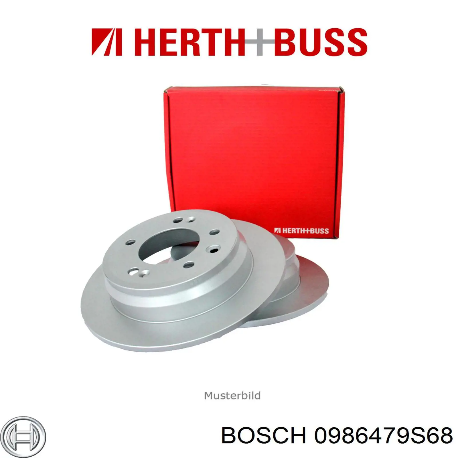 Купити 0986479S68 Bosch Диск заднього гальма