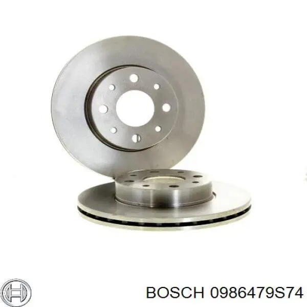 Диск переднього гальма Bosch 0986479S74 ціна, від 23.57 USD