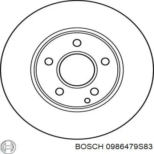 Купити 0986479S83 Bosch Ротор гальмівний
