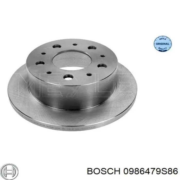 0986479S86 Bosch диск гальмівний задній