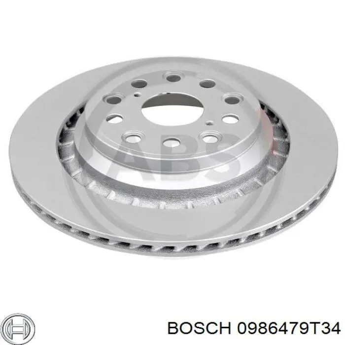 0986479T34 Bosch диск гальмівний задній