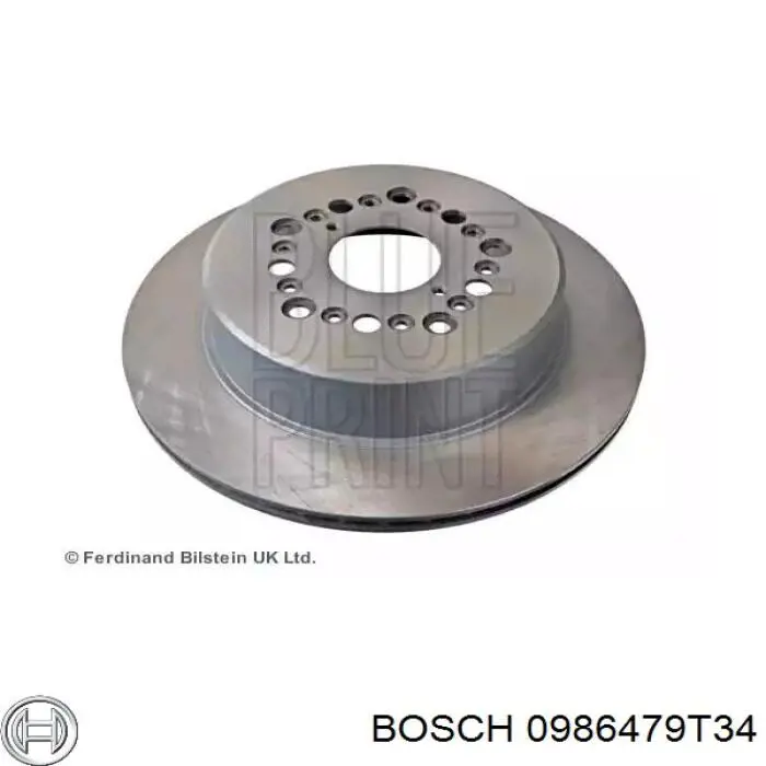 0986479T34 Bosch Дискові гальма