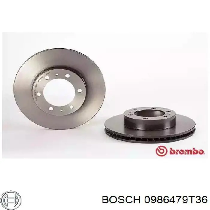 Диск переднього гальма Bosch 0986479T36 ціна, від 41.20 USD