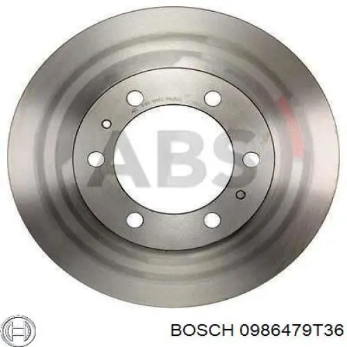 0986479T36 Bosch диск гальмівний передній