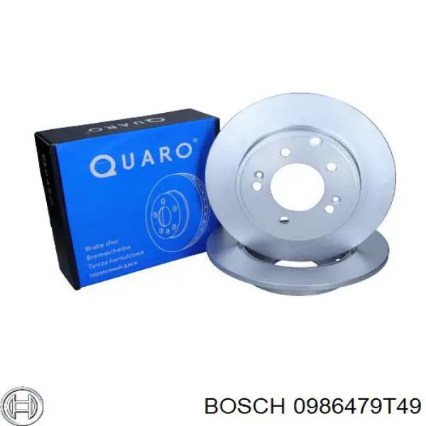 Диск гальмівний задній Bosch 0986479T49