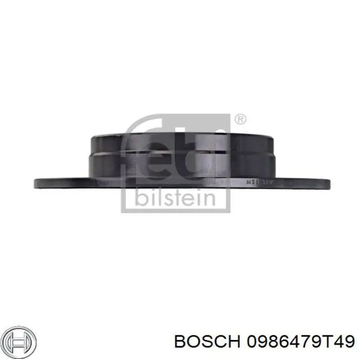 0986479T49 Bosch Дискові гальма