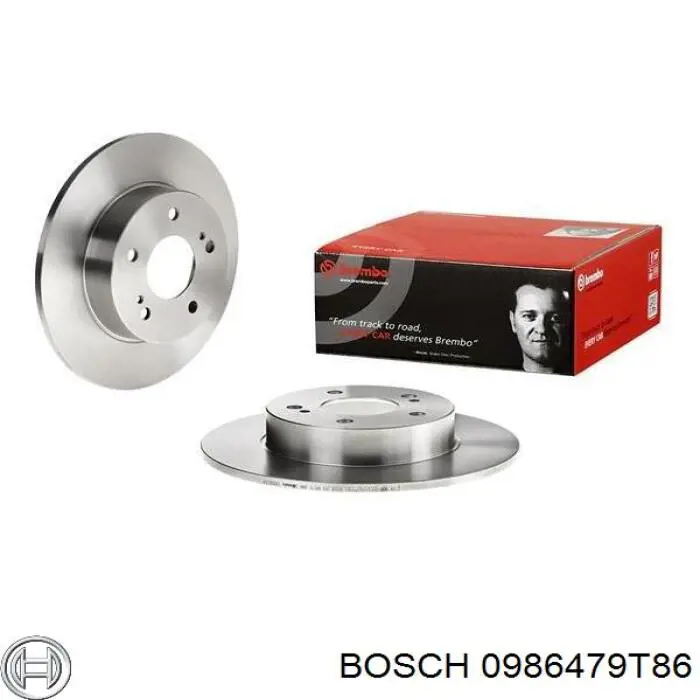 Купити 0986479T86 Bosch Диск заднього гальма