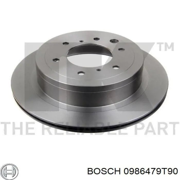 Диск гальмівний задній Bosch 0986479T90