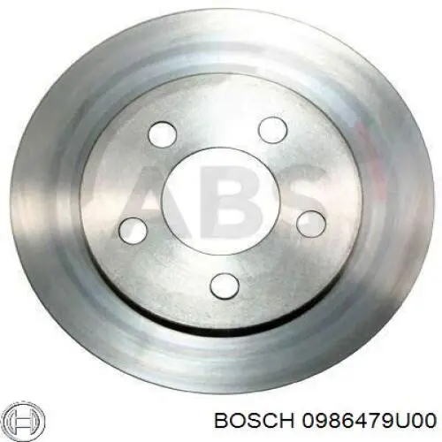 0986479U00 Bosch диск гальмівний передній