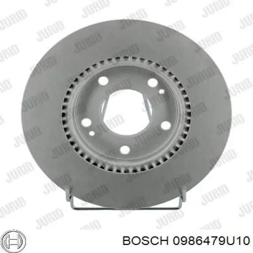 Диск гальмівний передній 0986479U10 Bosch