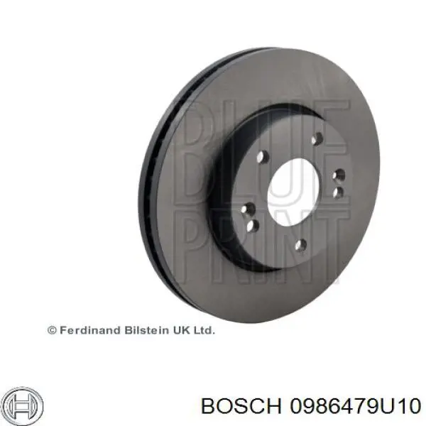 Гальмівні диски передні 0986479U10 Bosch