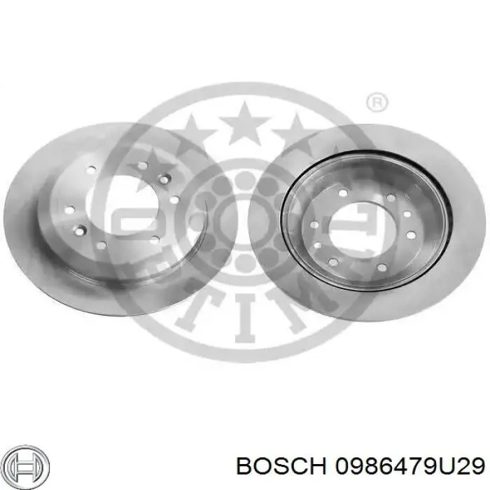 Купити 0986479U29 Bosch Диск заднього гальма