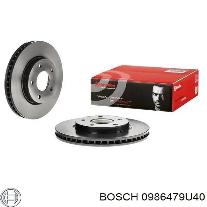 Диск переднього гальма Bosch 0986479U40 ціна, від 28.63 USD