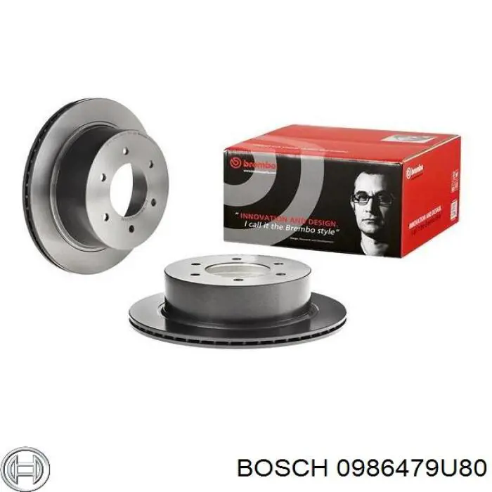 Гальмівні диски передні 0986479U80 Bosch